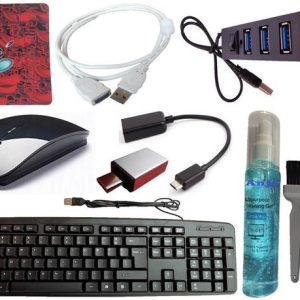 ANJO Wired Keyboard-Wireless Mouse-Pad-Hub 2.0-3in1 Cle...