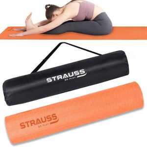 Strauss Anti Skid Eco-Friendly TPE Yoga Mat with Carry ...