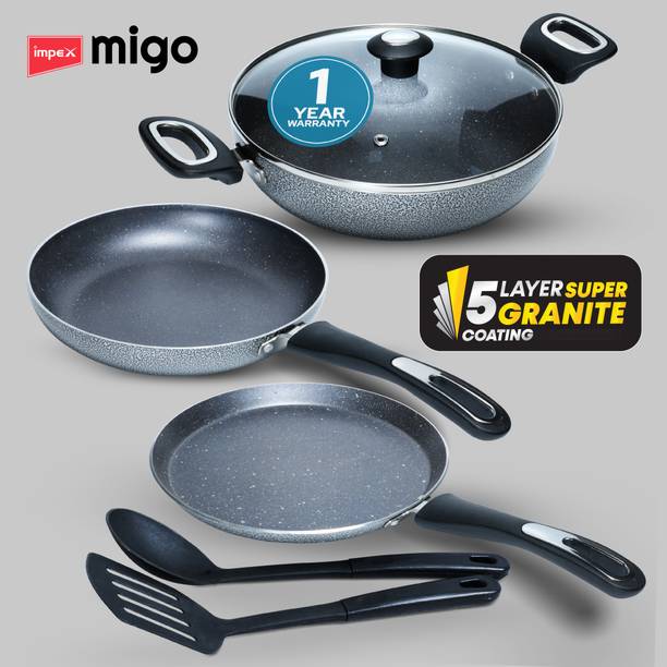 IMPEX Nonstick Granite Festival GiftMFKT 5 Layer Super ...