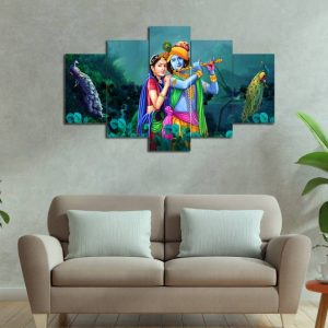 Masstone Flute Playing Radhe Krishna with Peacock Home ...
