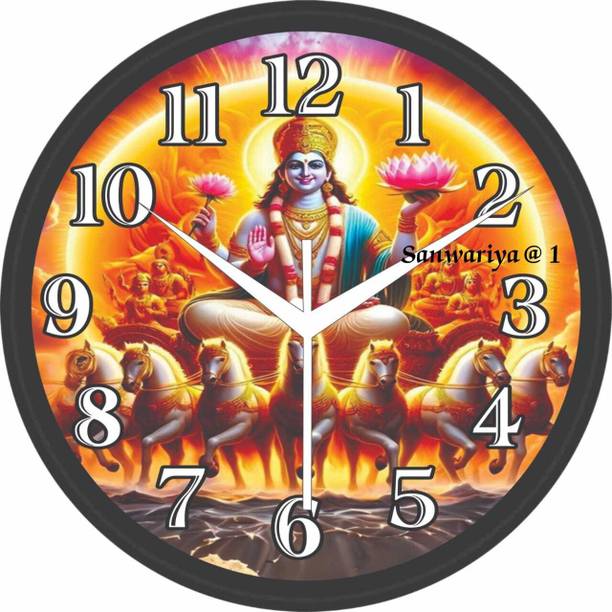 Sanwariya Crafts Analog 25 cm X 25 cm Wall Clock