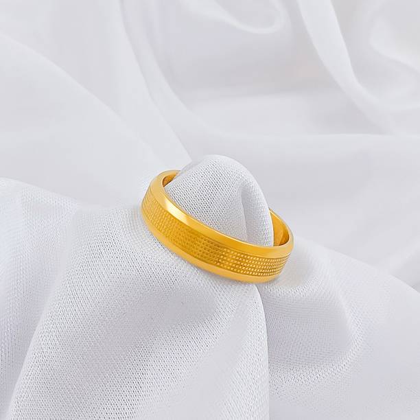 Trinket World Gold Plated Shinny stainless steel mid ring, thumb ring...
