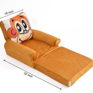 kitchDeco Baby Fold able Sofa Cum Bed 0 to 2 Years Fabr...