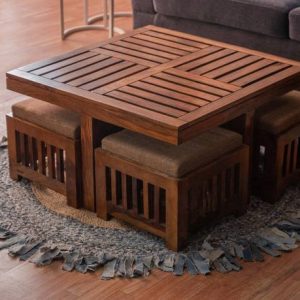 Cherry Wood Amber Sheesham ( Rosewood) Solid Wood Coffe...