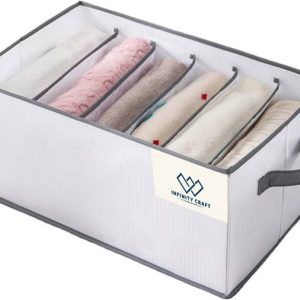infinity craft Foldable Drawer Storage Basket with Lid ...