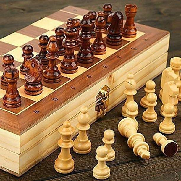 Spocco 11"X 11" Wooden Folding Chess Set Strategy & War...