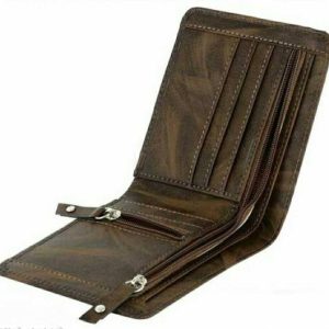 WOOD BAZAR Men Brown Artificial Leather Wallet
