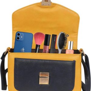 Pramadda Pure Luxury Yellow Women Sling Bag Stylish Leather Mobile Sling for...