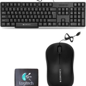 Mophonics K20 Keyboard, Comfort Mouse, MousePad (Set of...