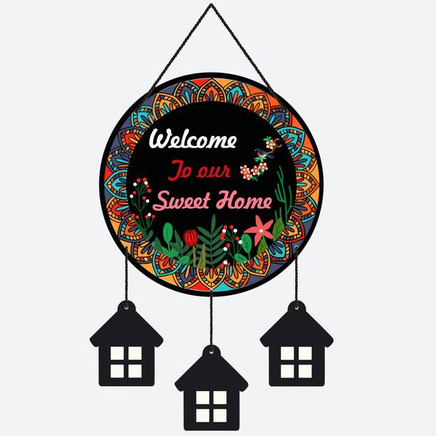 Home Delight Welcome To Our Home Positive Quotes Wooden...