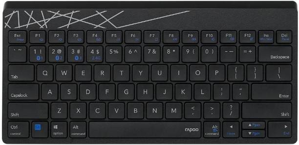 RAPOO K8000M Bluetooth Tenkeyless Laptop Keyboard Compa...