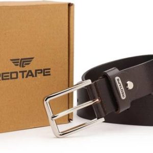 RED TAPE Men Formal Brown Genuine Leather Belt