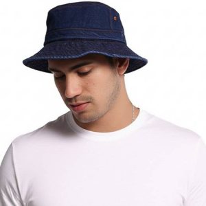 ZACHARIAS Men's Denim Fishermen Bucket Hat