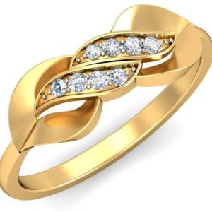 avsar AVR879YB 14kt Cubic Zirconia Yellow Gold ring