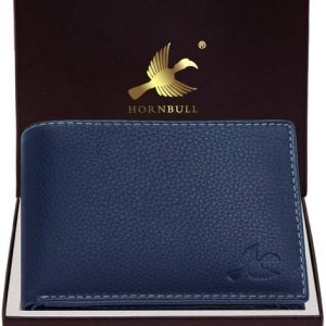 HORNBULL Men Casual, Formal, Trendy Blue Genuine Leather RFID W...