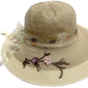 Adorazone Women Wide Brim Fedora/Tribly Summer Beach Ha...