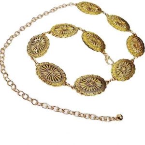 SYGA Women Gold Metal Belt