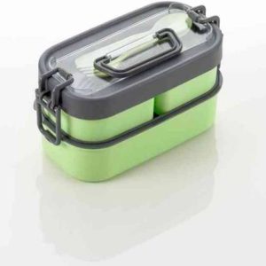 blombean BPA Free 3-Tier Bento Lunch Box Set with Leakp...