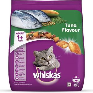 Whiskas Adult (+1 year) Tuna Flavour Dry Cat Food - 480...