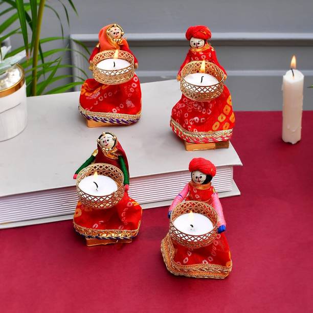 Radiant Crafts Handmade Rajasthani Art Puppet Tealight ...
