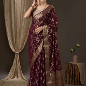 Divastri Woven Banarasi Georgette Saree