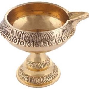 Puja N Pujari Kuber Diya Deepam Akhand Diya on Stand fo...
