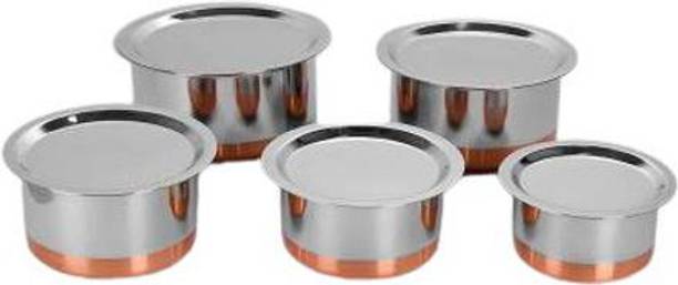 Flipkart SmartBuy Set of 5 High Quality Stainless Steel...