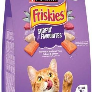 purina Friskies surfin Tuna, Salmon, Mackeral 1 kg Dry ...