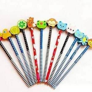 Ritul Pencil with cartoon shape eraser -Set of 6 Pencil