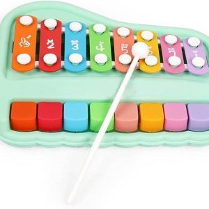 EDENGLOW 2 in 1 Piano Xylophone Toy for Toddlers,8 Mult...