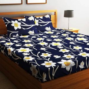 Fashion String 144 TC Microfiber Double Floral Flat Bed...