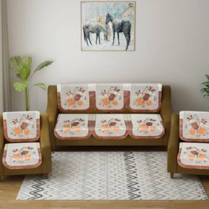 croox Polycotton Floral 3+2 Seater Sofa Cover