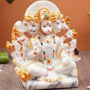 MNTOSHCUM Lord Panchmukhi Hanuman Ji Murti Home Decor M...