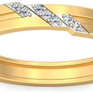 avsar AVR549YB 14kt Cubic Zirconia Yellow Gold ring