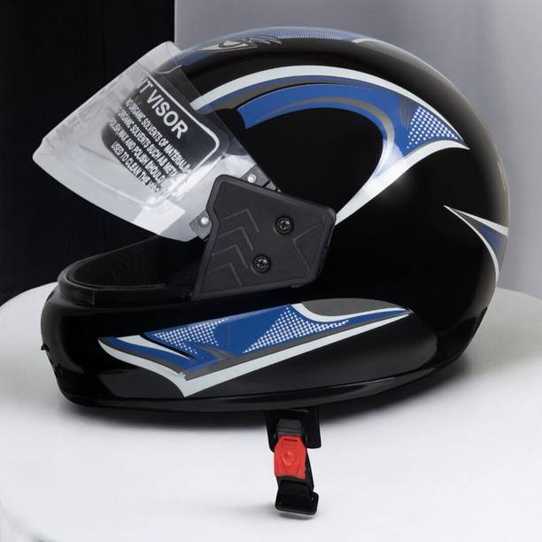 NOAX young men helmet for ridinggg motorbike-Blue46 Mot...