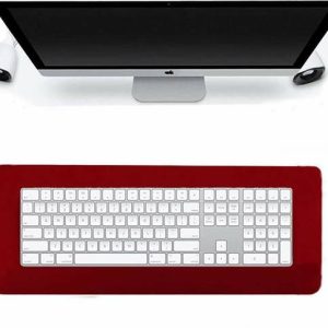DHRUSIMI Desk Mat Office Desk Pad PU Leather Desk Blott...