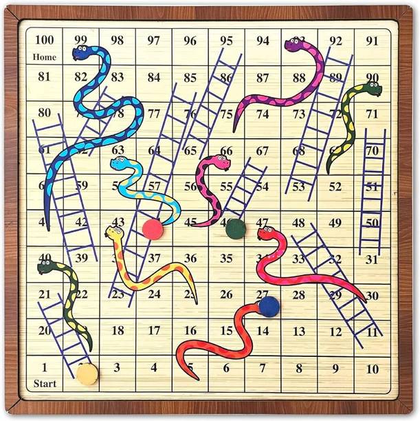 Minileaves Yay Play 2-in-1 Wooden Board Game | Ludo & S...