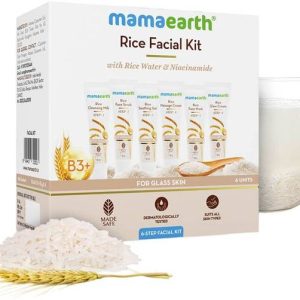 Mamaearth Rice Facial Kit With Rice Water & Niacinamide...