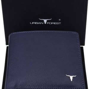 URBAN FOREST Men Casual, Formal Blue Genuine Leather Wallet