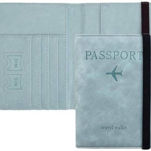 StealODeal Passport Holder Cover Wallet RFID Blocking PU Leather T...