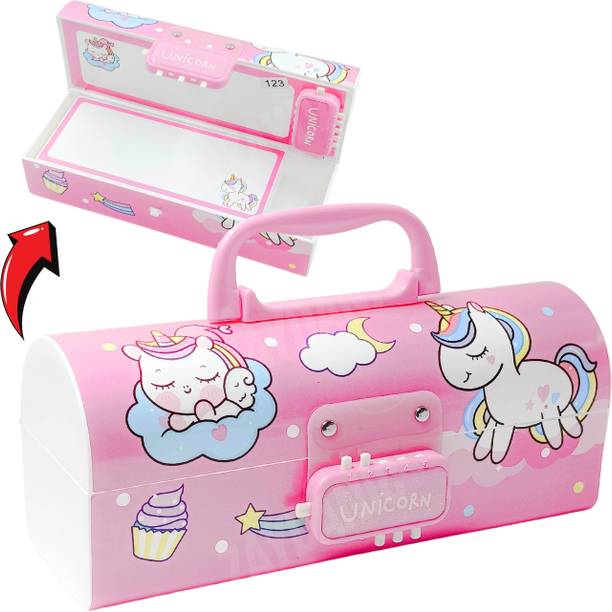 ZAYDANIC Unicorn Pencil Box with Style Dual Password Lo...