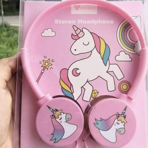 ASWORLD Unicorn Girls Wired Headphone 3.5mm Jack Wired
