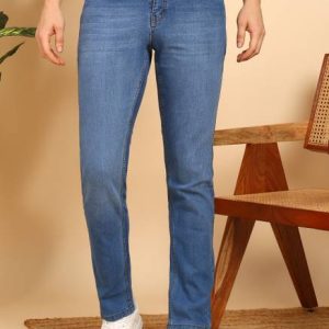 A Flash Men Regular High Rise Black Jeans