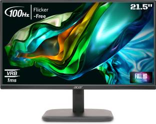 Acer 54.61 cm (22 inch) Full HD LED Backlit VA Panel with ZeroFrame Design, Ergonomic Stand, Acer Visi...