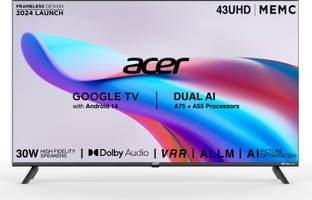 Acer I PRO Series 108 cm (43 inch) Ultra HD (4K) LED Smart Google TV with Android 14 (Black) | MEMC | ...
