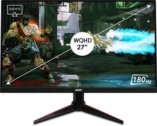 Acer NITRO VG1 series 68.58 cm (27 inch) WQHD IPS Panel with DCI-P3 95%, HDR10 support, 2X2W Inbuilt S...