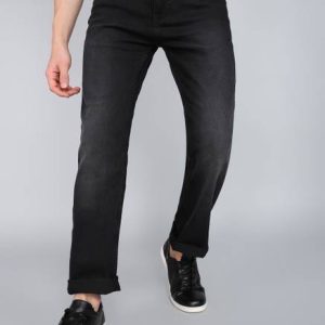 BEING HUMAN Men Straight Fit Mid Rise Grey Jeans