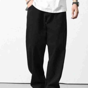 BREXX Men Relaxed Fit Mid Rise Black Jeans