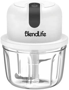 BlendLife Mini Electric Chopper Effortless One-Touch Operation & 350ml Capacity Electric Vegetable & F...
