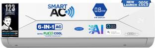 CARRIER 2025 Model Smart Flexicool 6 in 1 Convertible 2 Ton 3 Star Split Inverter Smart Energy Display...